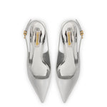 Loulou Pump In Silver Specchio