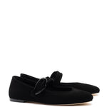 Verona Ballet Flat In Black Suede