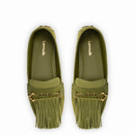 Joy Mocassin In Seaweed Suede