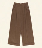 LAWRENCE PANT -- BROWN HERRINGBONE