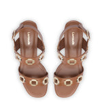 Milan Sandal In Caramel Leather