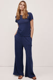 DEVIN LINEN WIDE LEG PANTS