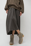 No.6 5" Pull on Shearling Clog Boot on Mid Heel in Mist