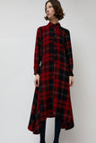 No.6 Campden Dress in Red and Navy Plaid