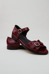 REMY SANDAL | BORDEAUX EMBOSSED LEATHER