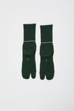 Rototo Merino Tabi Socks in Dark Green