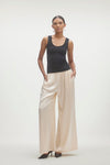 EVAN SILK WIDE LEG PANT