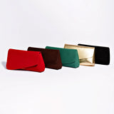 Venice Flat Mule and Pouch Kit In Emerald Suede