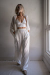 EVAN SILK WIDE LEG PANT